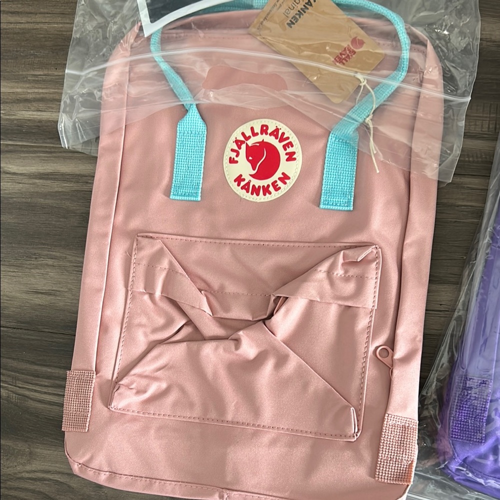 Pink and Blue Backpack Durable Design